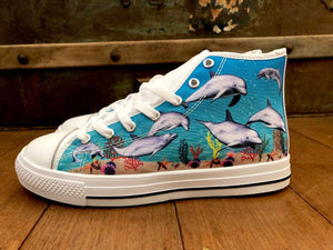 Dolphins - High Top Shoes