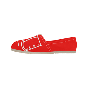 Dutch Clogs Red - Casual Canvas Slip-on Shoes