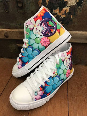 Flower Power - High Tops - Little Goody New Shoes Australia