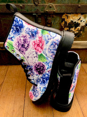 Hydrangeas - Canvas Boots