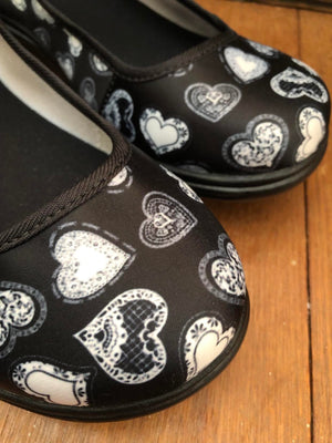 Lace Hearts - Mary Jane Shoes
