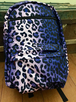 Leopard Purple - Travel Backpack - Little Goody New Shoes Australia