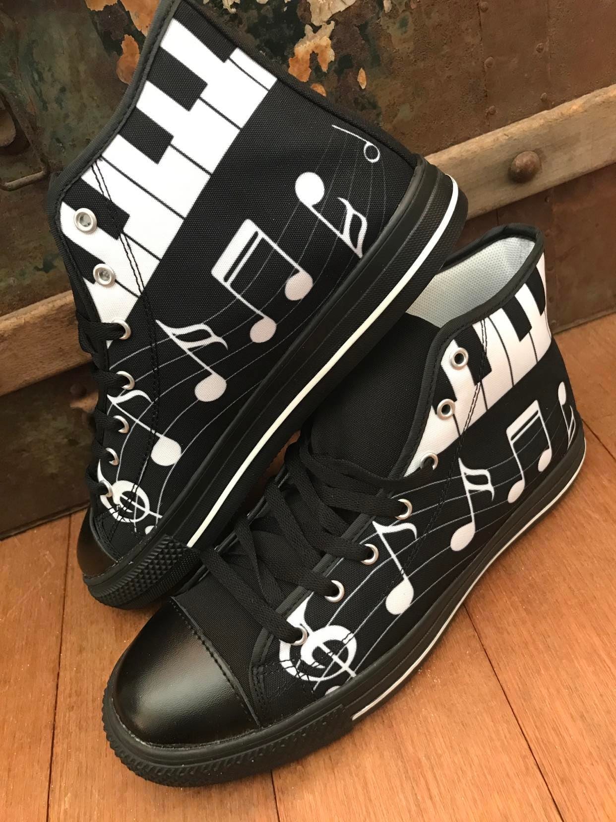 Music note deals converse shoes