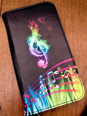 Musical Flames - Clutch Purse Large