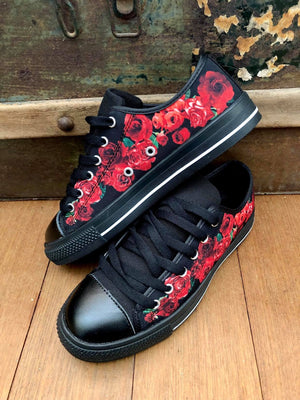 Roses Red - Low Top Shoes