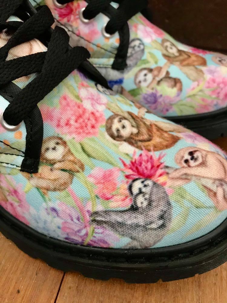 Sloth - Canvas Boots - Little Goody New Shoes Australia