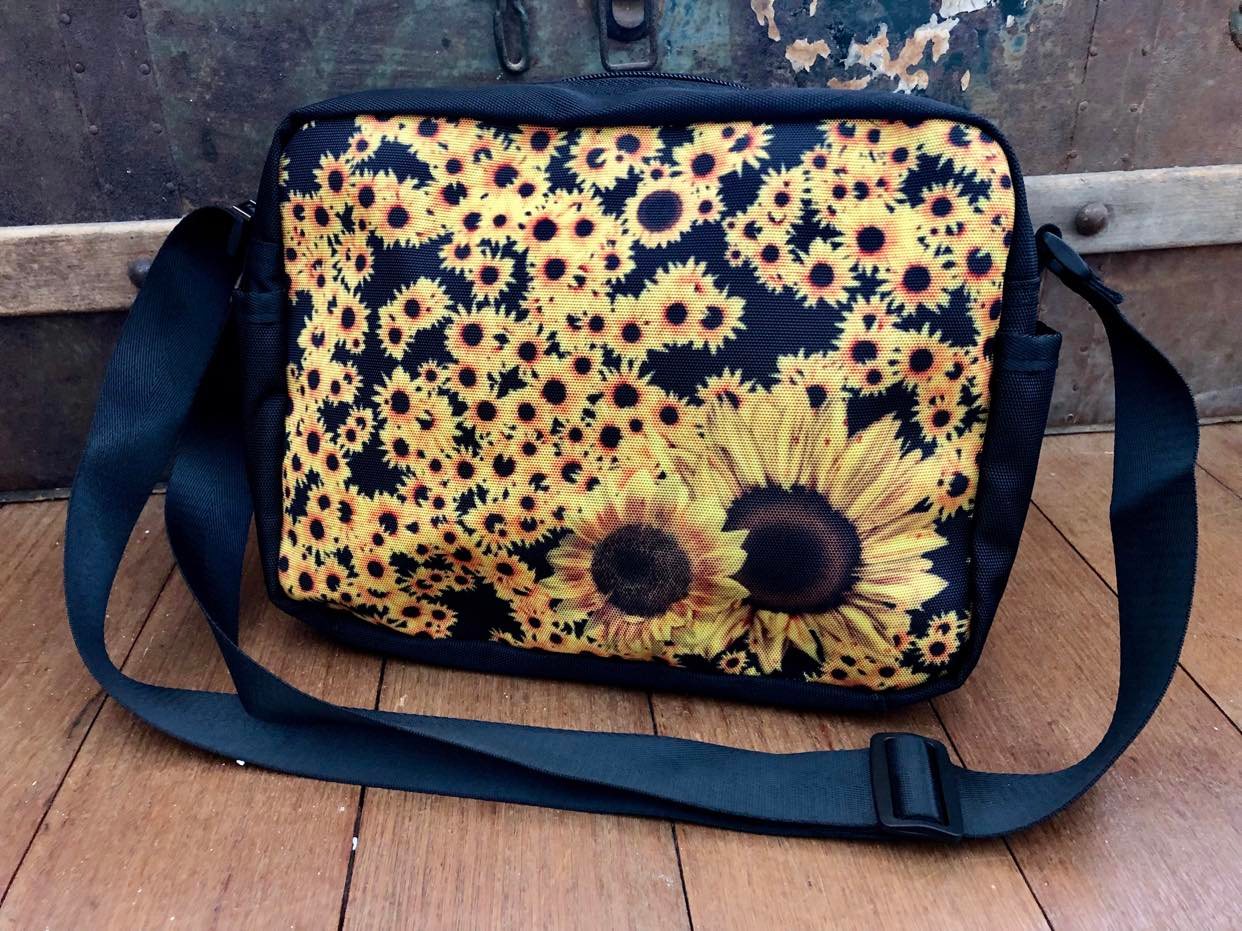 Sunflowers - One-sided Crossbody Nylon Bag
