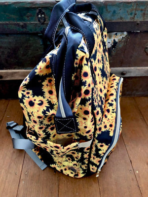 Sunflowers - Multi-Function Backpack Nappy Bag