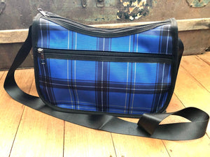 Tartan Blue - Crossbody Handbag