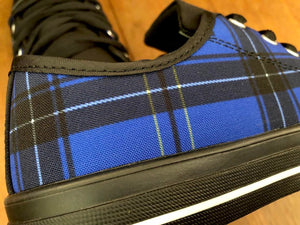 Tartan Blue - Low Top Shoes