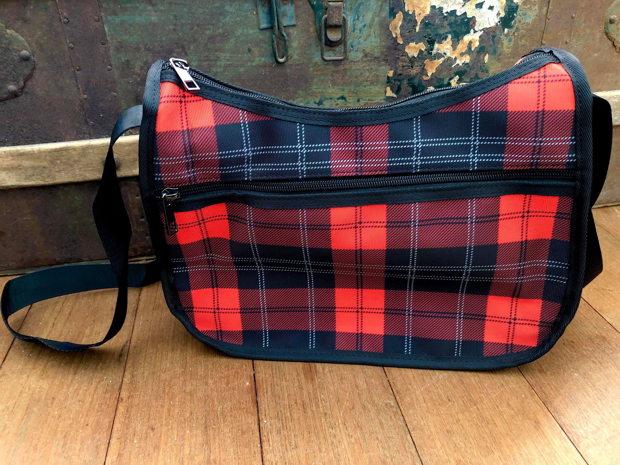 Tartan Red - Crossbody Handbag
