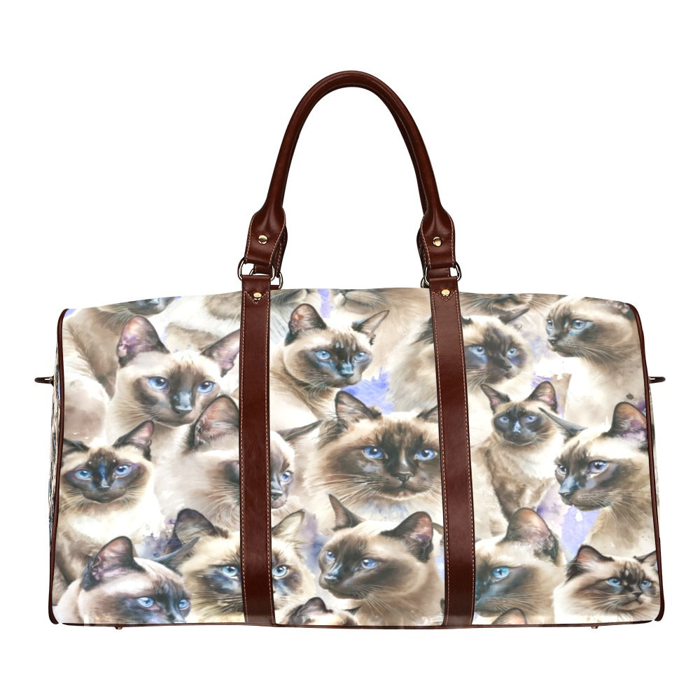 Siamese Cats - Overnight Travel Bag