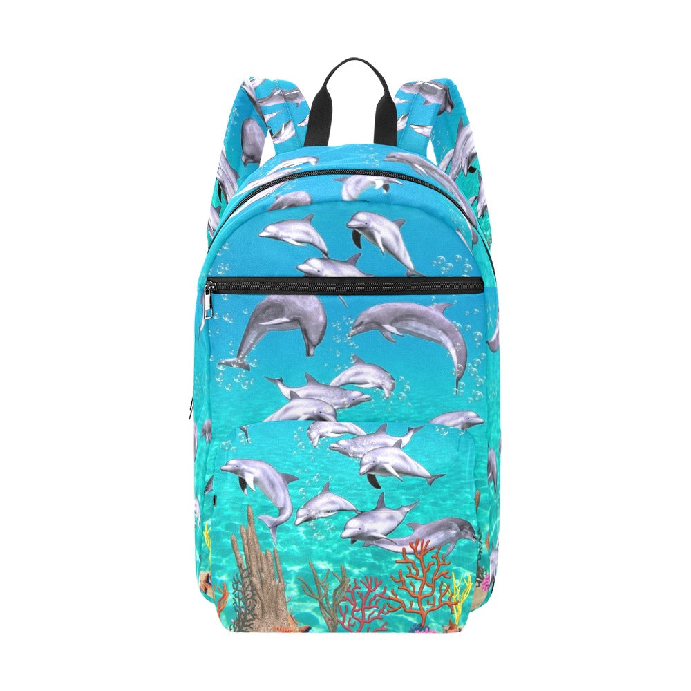 Dolphins - Travel Backpack - Little Goody New Shoes Australia