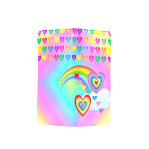Rainbow Hearts - Clutch Purse Large