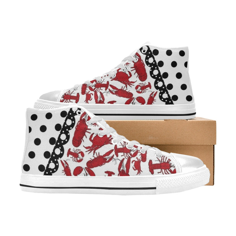 Crab and Lobster - High Top Shoes - Little Goody New Shoes Australia