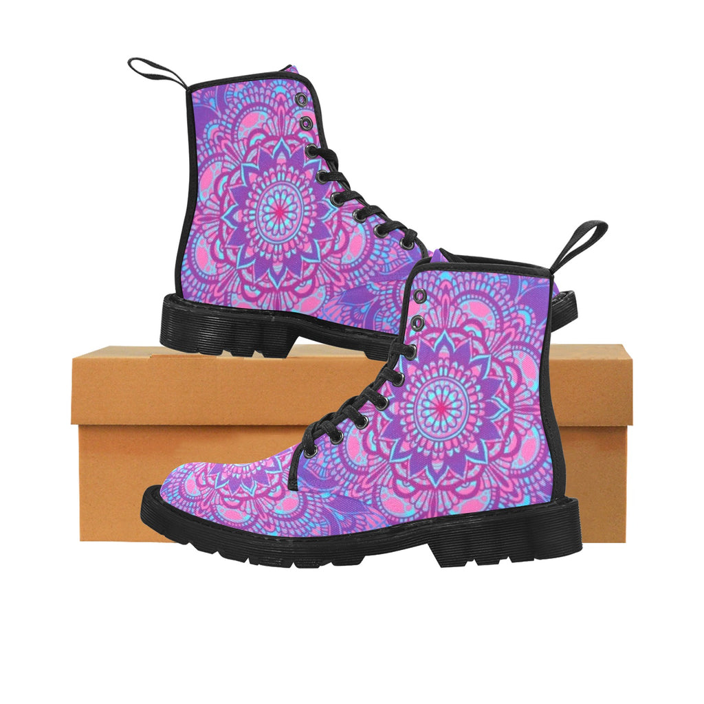 Mandala - Canvas Boots - Little Goody New Shoes Australia