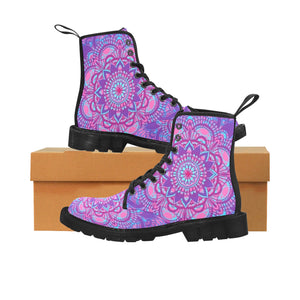 Mandala - Canvas Boots - Little Goody New Shoes Australia