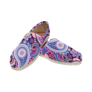 Purple Paisley - Casual Canvas Slip-on Shoes