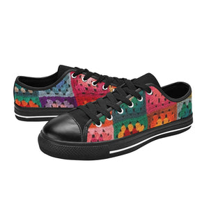 Crochet Granny Squares - Low Top Shoes - Little Goody New Shoes Australia