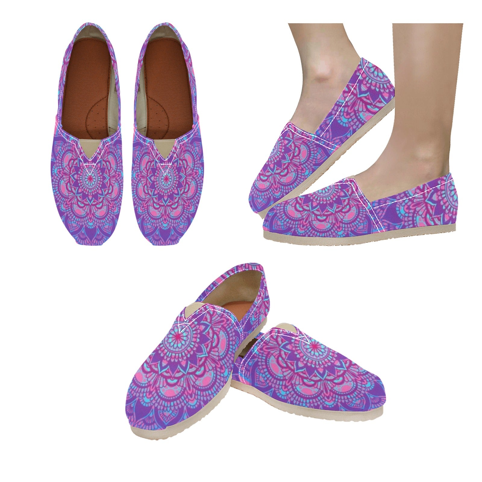 Mandala - Casual Canvas Slip-on Shoes