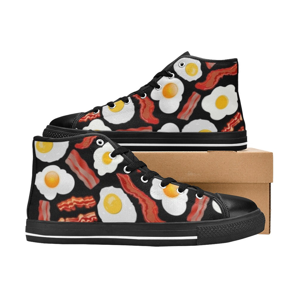 Bacon and Eggs - High Top Shoes