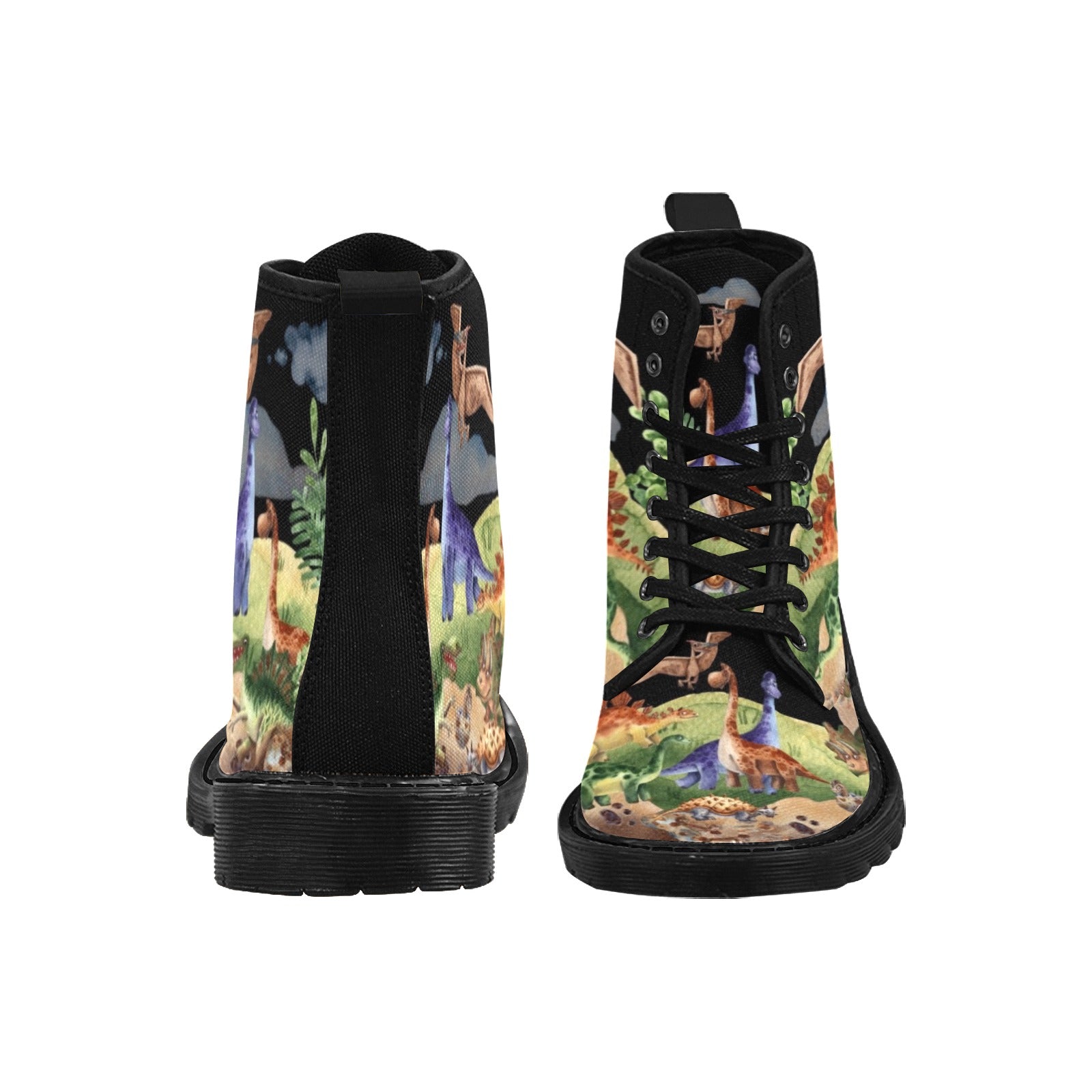 Dinosaur - Canvas Boots - Little Goody New Shoes Australia