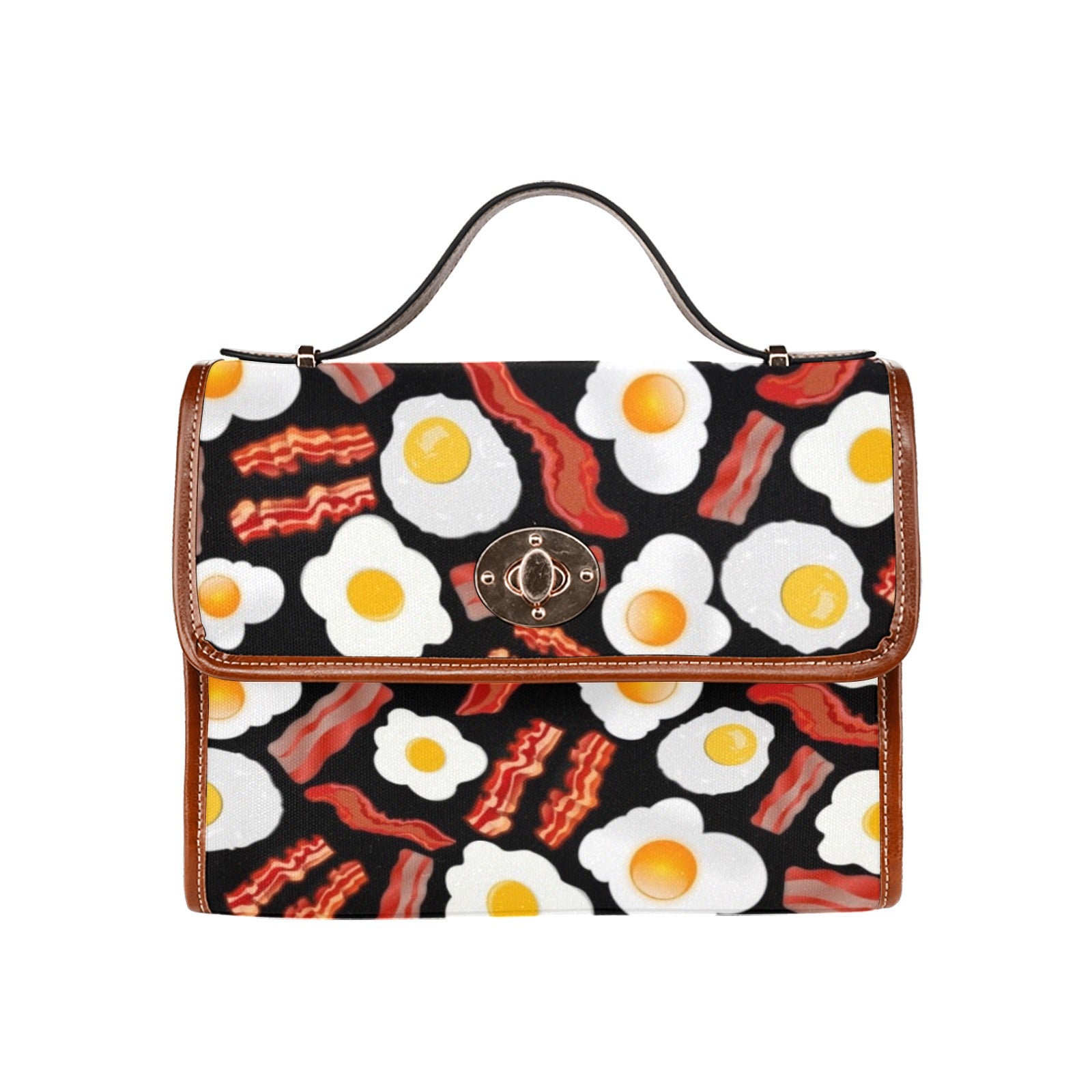 Bacon and Eggs - Waterproof Canvas Handbag