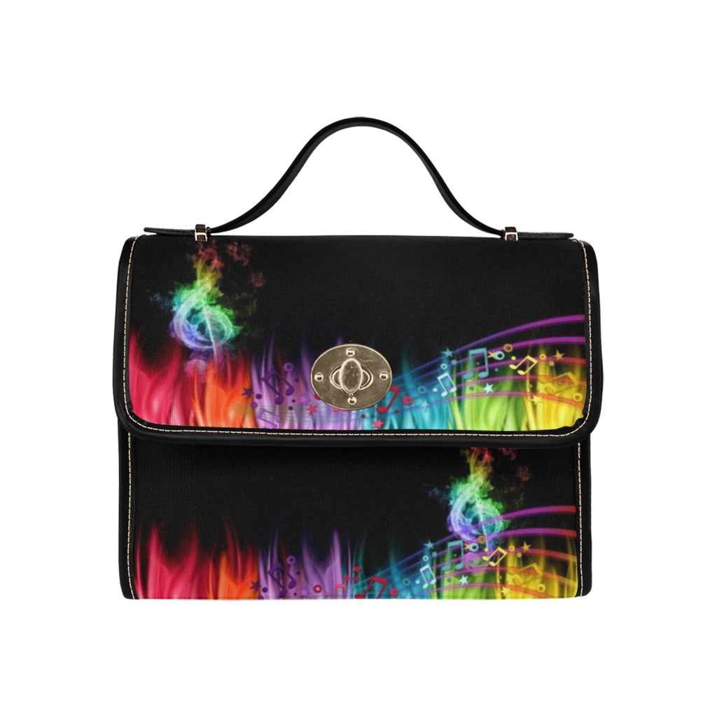 Musical Flames - Waterproof Canvas Handbag