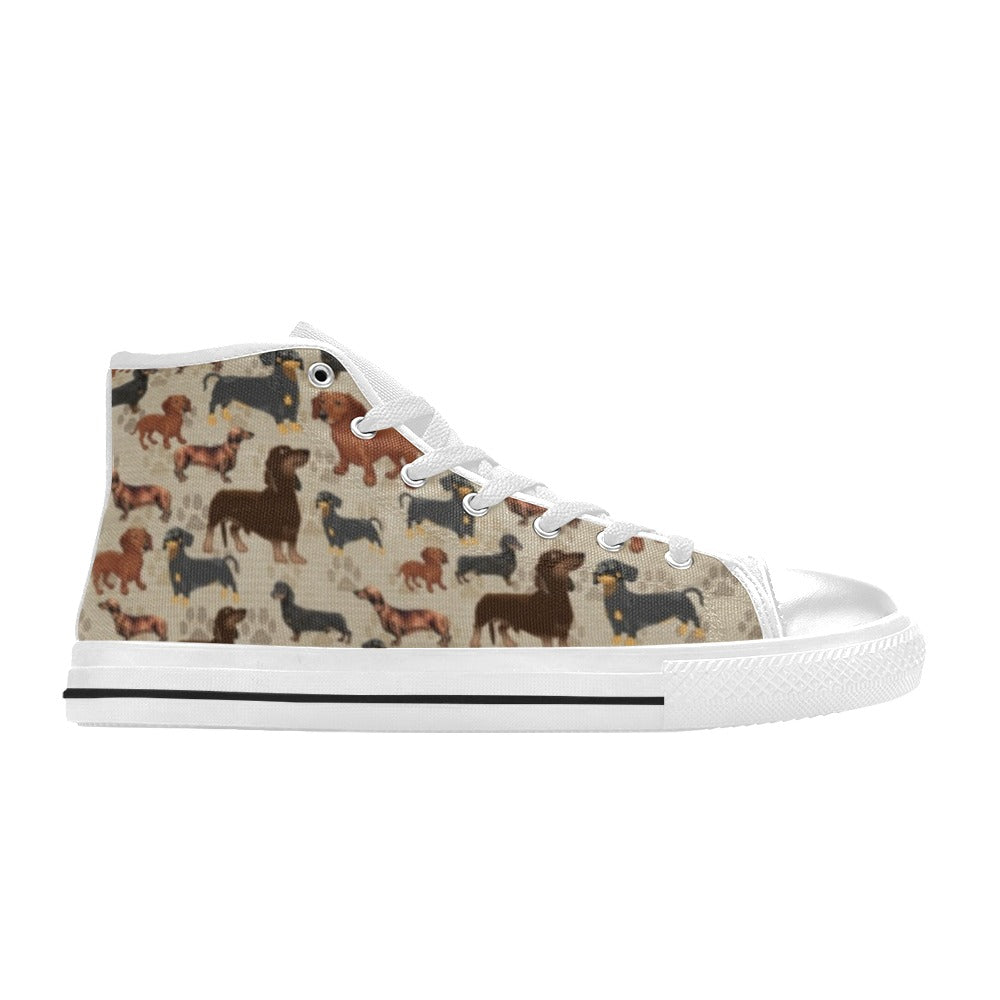 Dachshund - High Top Shoes - Little Goody New Shoes Australia