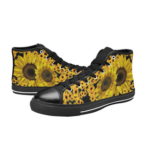 Sunflowers - High Top Shoes - Little Goody New Shoes Australia