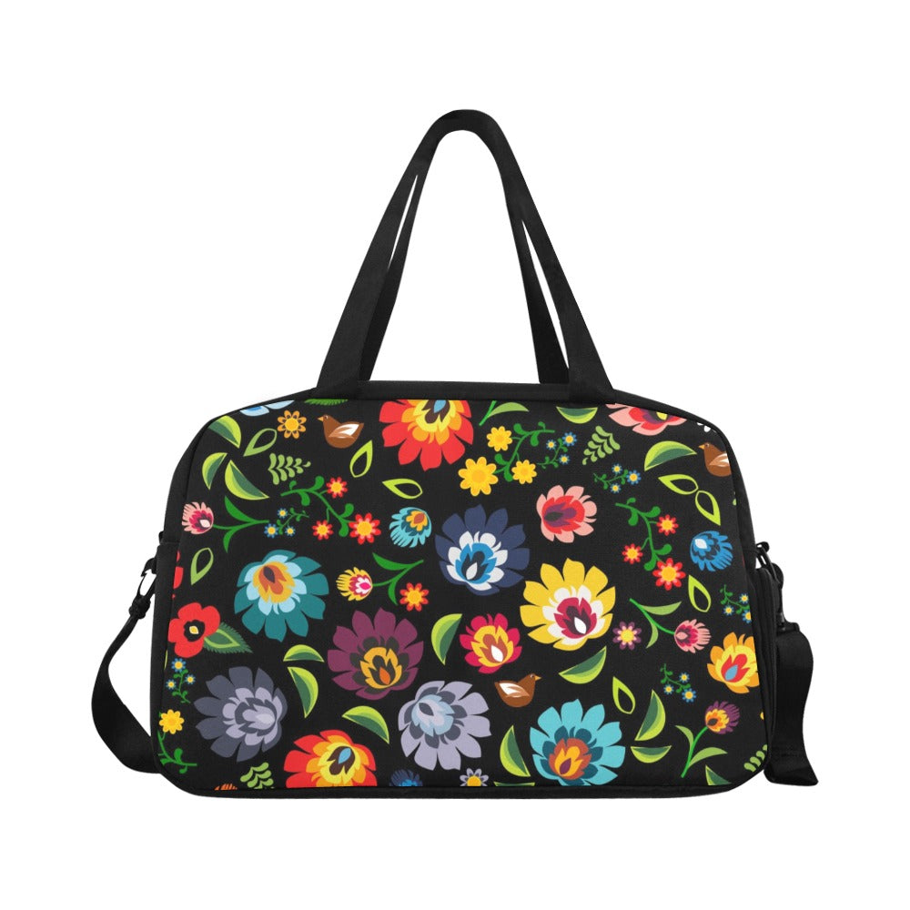 Polish Folk Flowers - Travel Bag