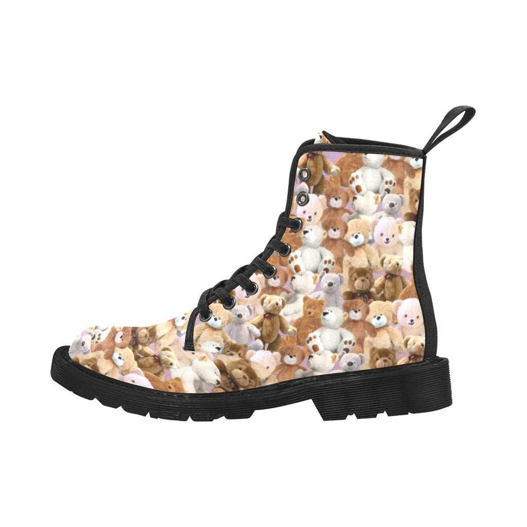 Teddy Bear - Canvas Boots - Little Goody New Shoes Australia