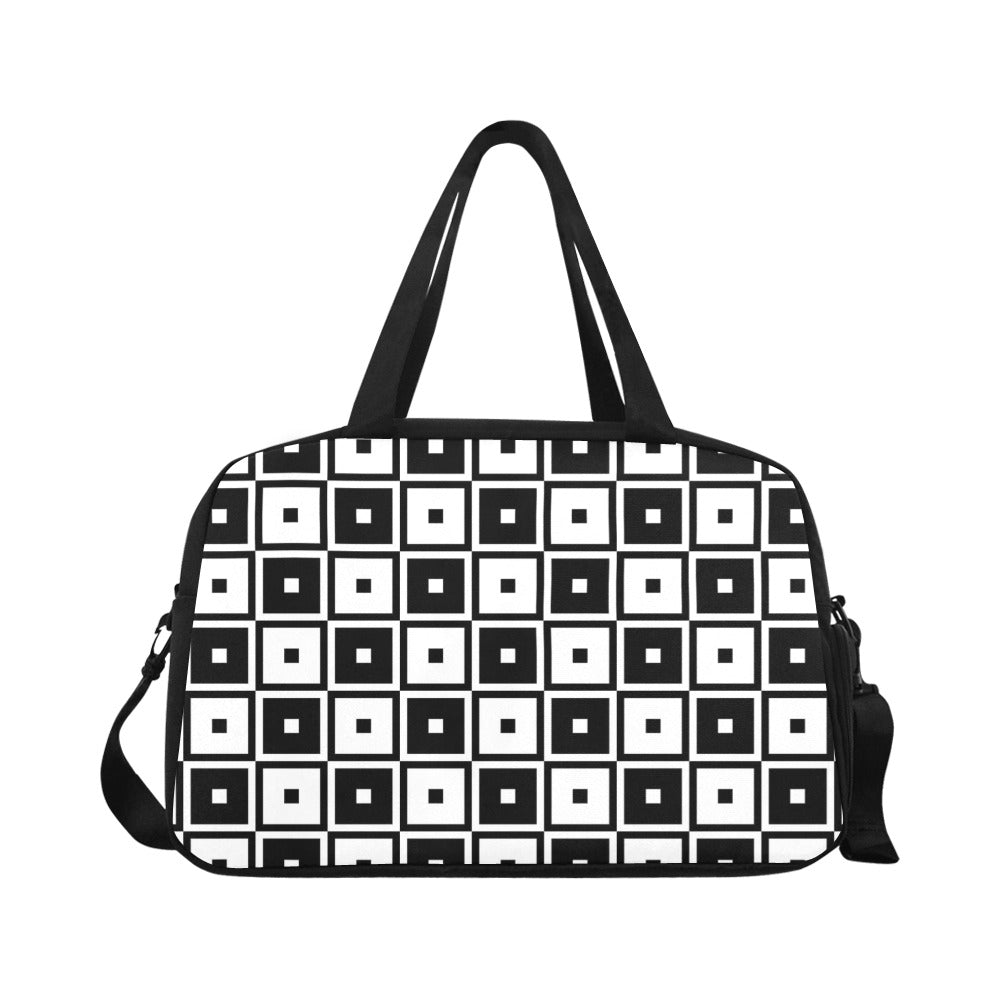 Black & White Squares - Travel Bag