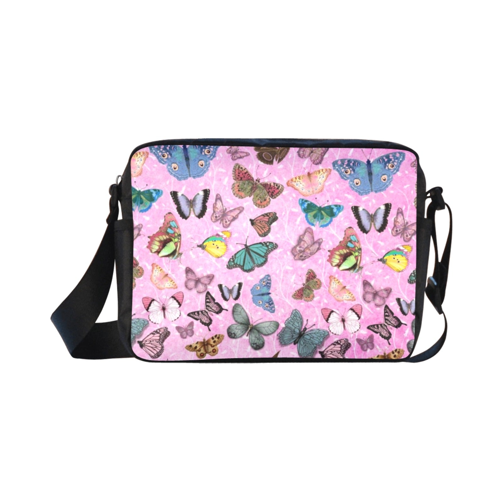 Butterfly Pink - One-Sided Crossbody Nylon Bag - Little Goody New Shoes Australia