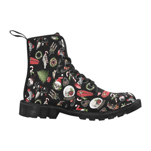 Gothic Xmas - Canvas Boots