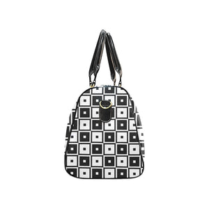 Black & White Squares - Overnight Travel Bag