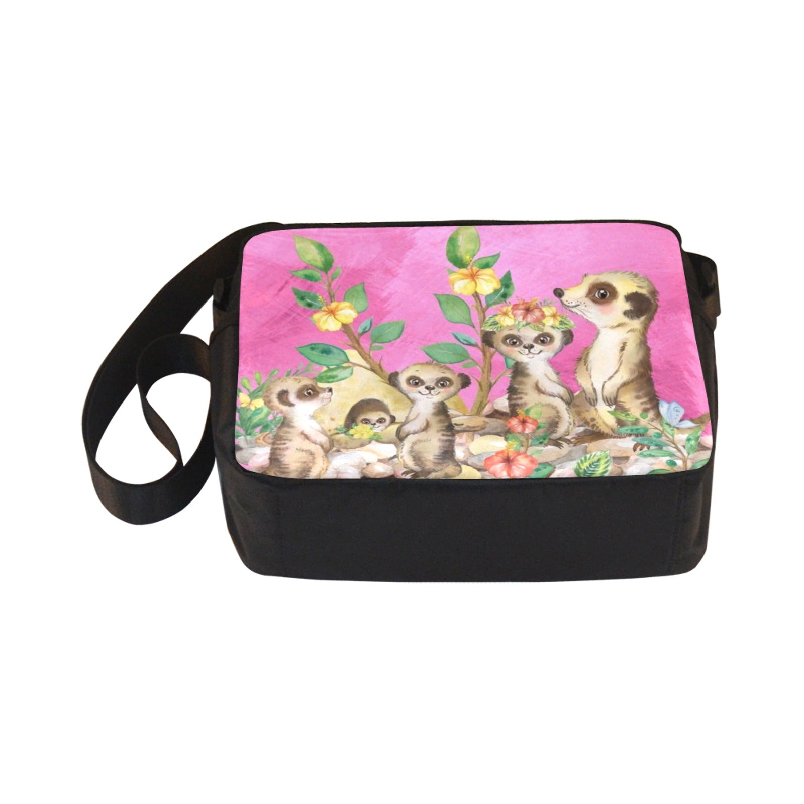 Meerkats - One-Sided Crossbody Nylon Bag - Little Goody New Shoes Australia