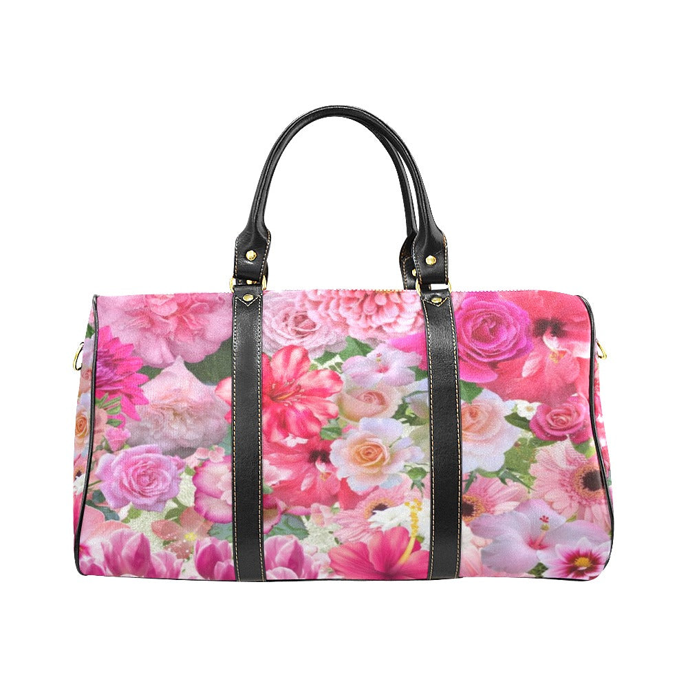Pink Floral - Overnight Travel Bag