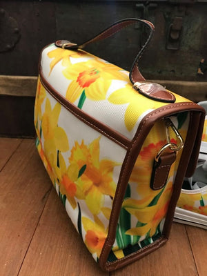 Daffodils - Waterproof Canvas Handbag - Little Goody New Shoes Australia