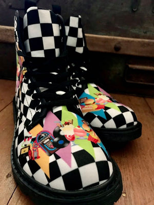 Diner - Canvas Boots - Little Goody New Shoes Australia