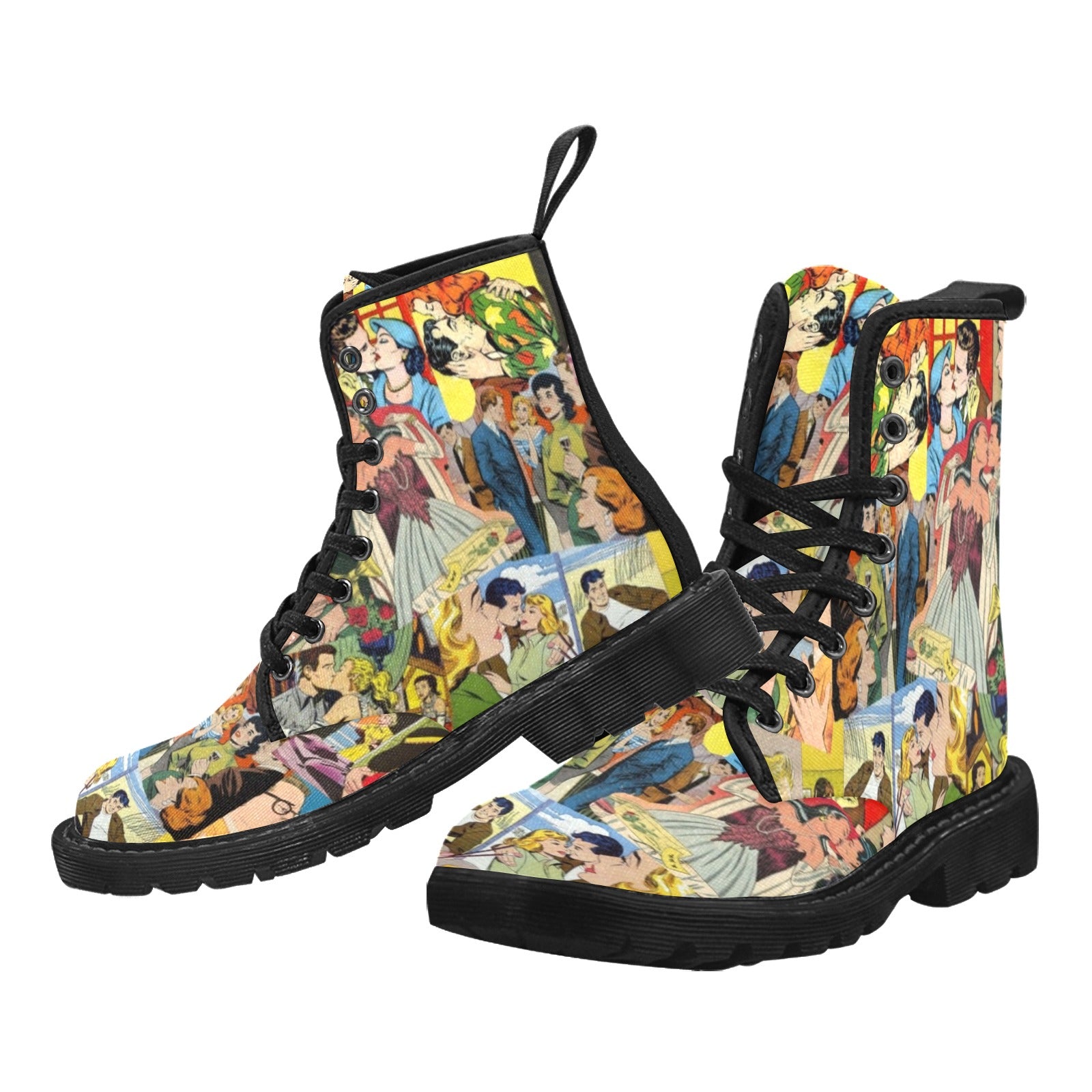 Romance Story - Canvas Boots - Little Goody New Shoes Australia