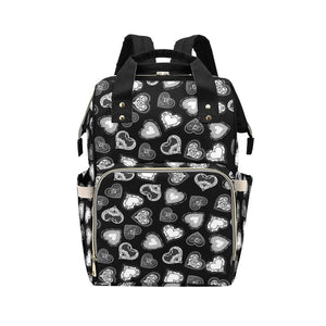 Lace Hearts - Multi-Function Backpack Nappy Bag