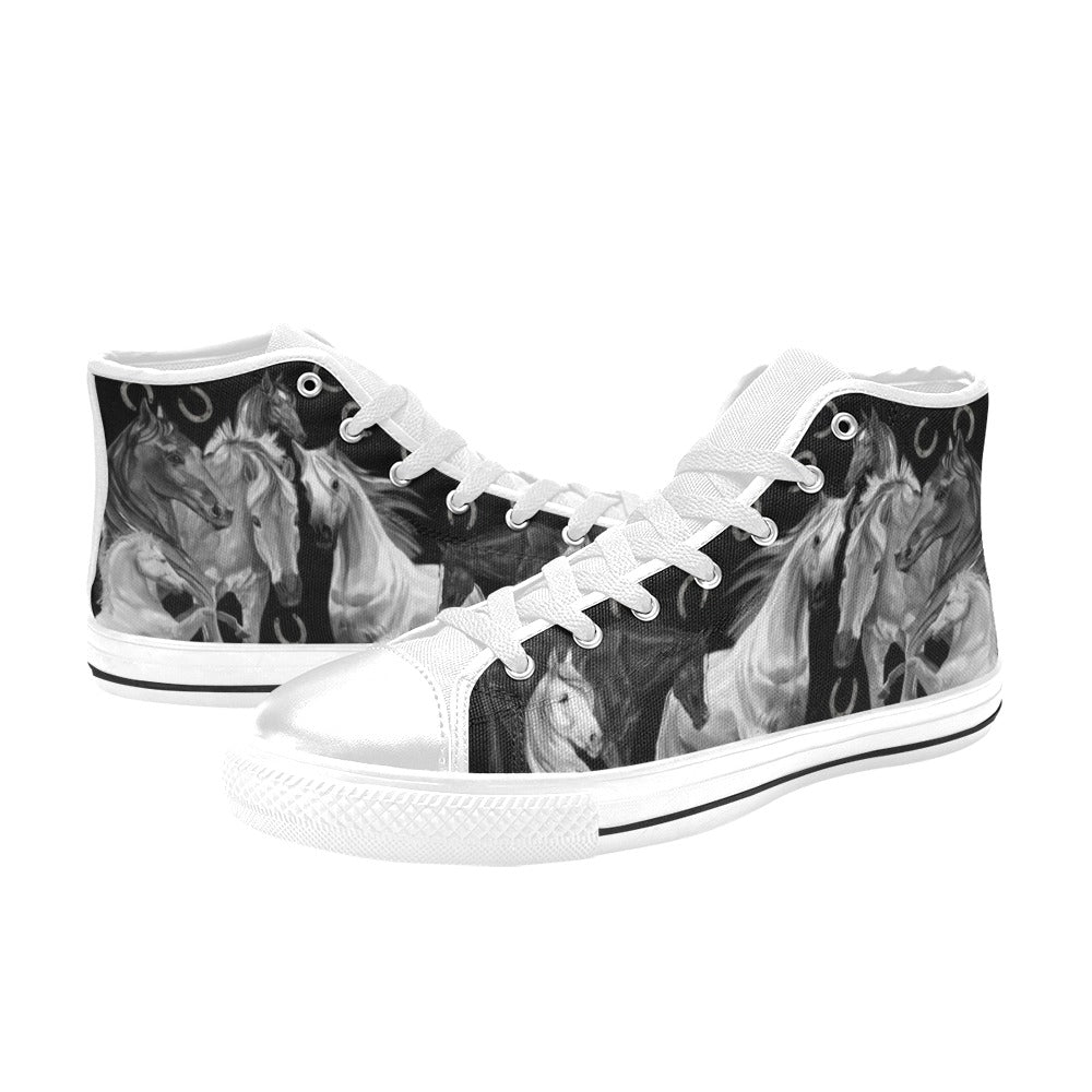 Horses - High Top Shoes - Little Goody New Shoes Australia