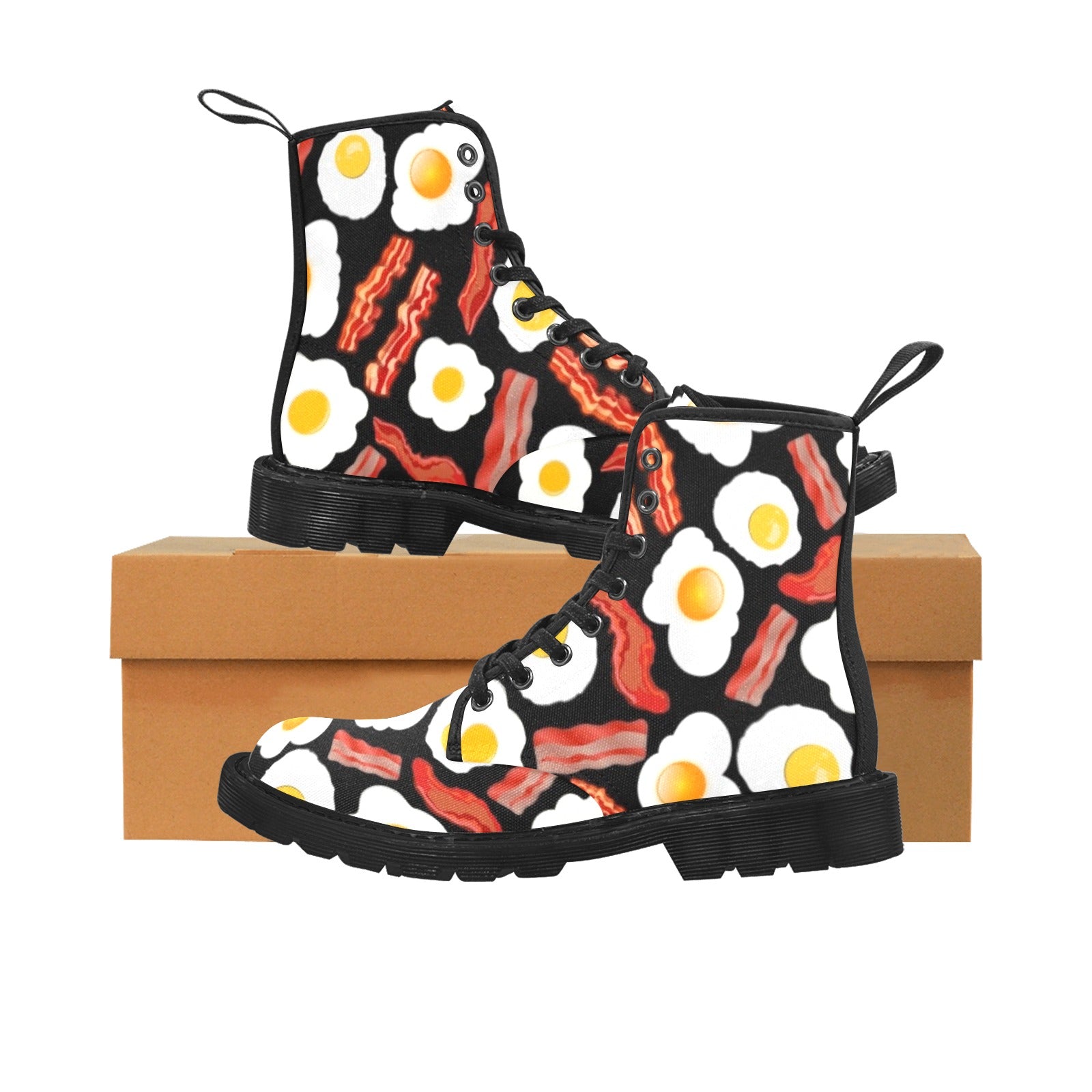 Bacon and Eggs - Canvas Boots