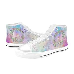 Pastel Unicorn - High Top Shoes - Little Goody New Shoes Australia