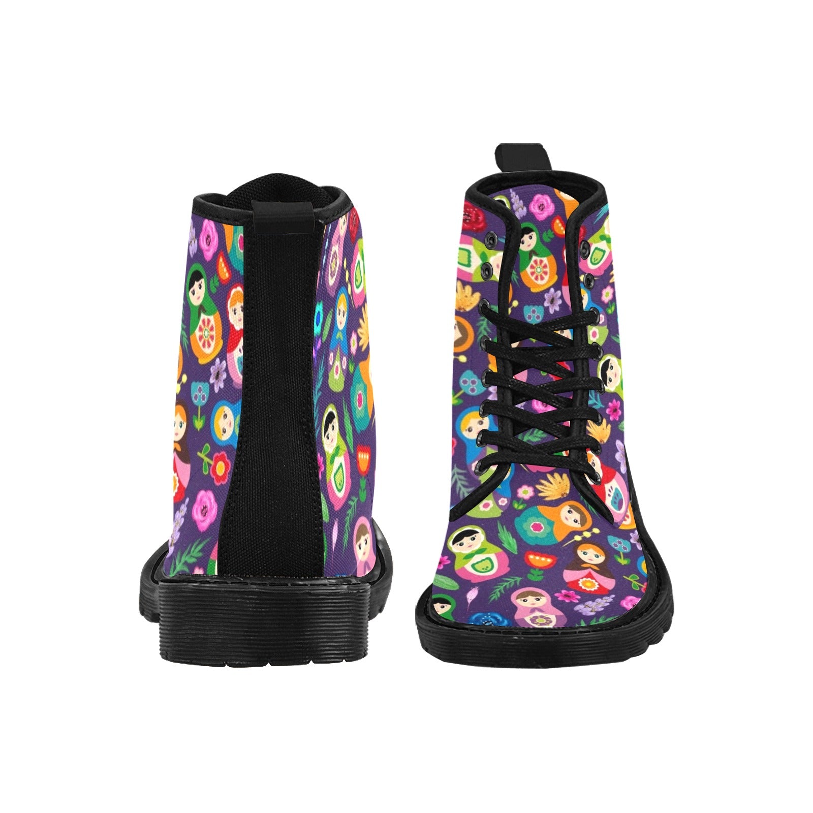 Nesting Dolls - Canvas Boots - Little Goody New Shoes Australia