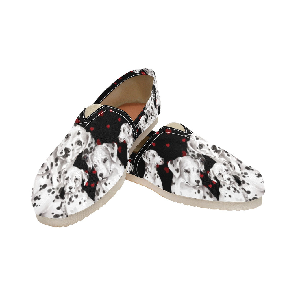 Dalmatian - Casual Canvas Slip-on Shoes