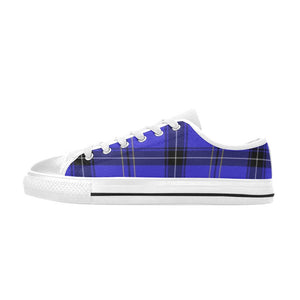 Tartan Blue - Low Top Shoes