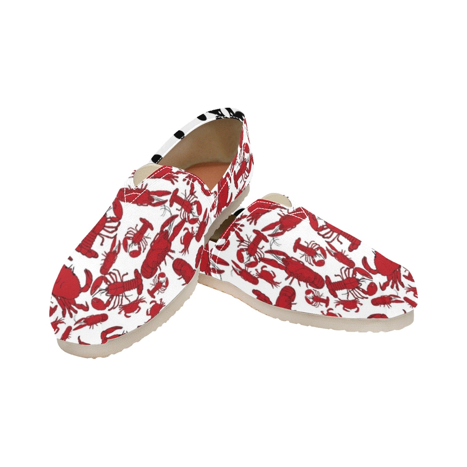 Crab and Lobster - Casual Canvas Slip-on Shoes