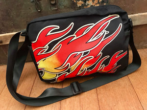 Flames - One-Sided Crossbody Nylon Bag - Little Goody New Shoes Australia